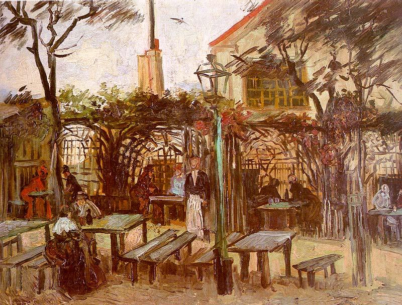 Vincent Van Gogh Terrace of the Cafe on Montmartre France oil painting art
